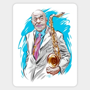 Archie Shepp - An illustration by Paul Cemmick Sticker